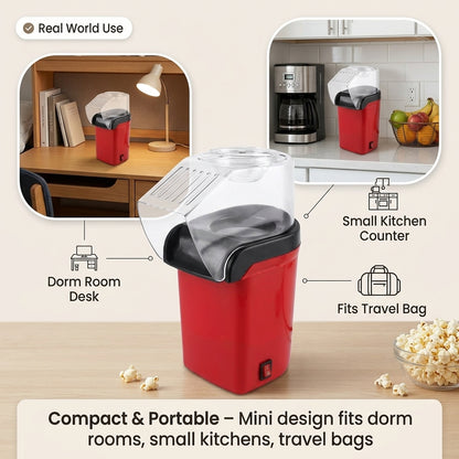 EaziCrisp Healthy Hot Air Popcorn Machine - No Oil Required