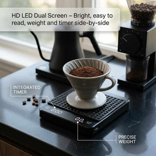 BevosFam Precision Coffee Scale with Timer