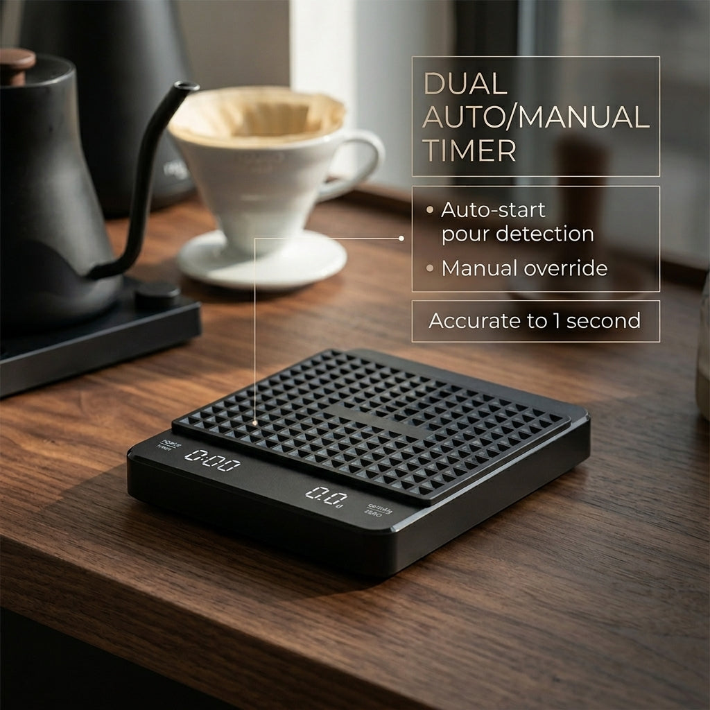 BevosFam Precision Coffee Scale with Timer