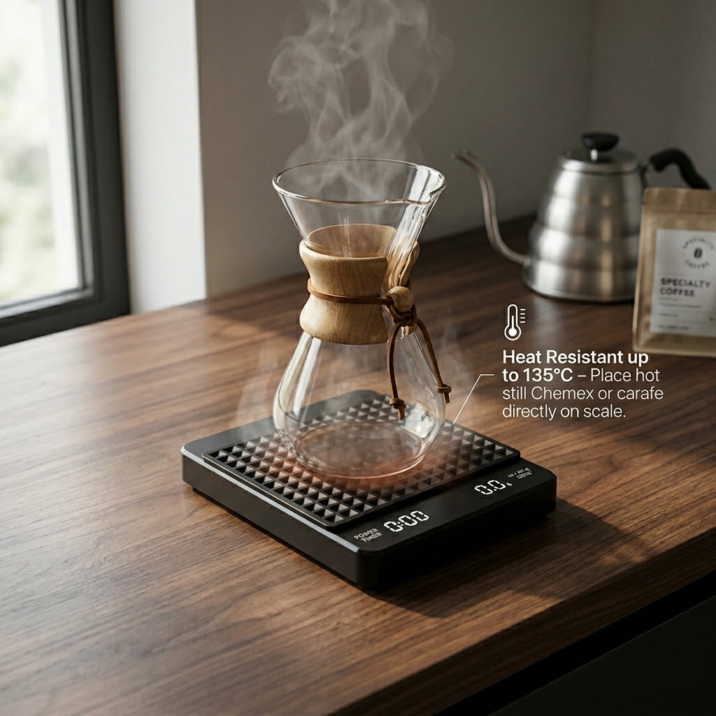 BevosFam Precision Coffee Scale with Timer