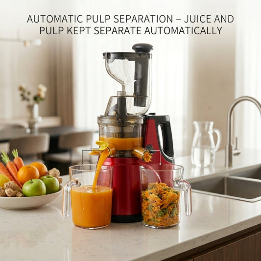 FrostyClas Cold Press Juicer - Masticating Juicer for Maximum Nutrition