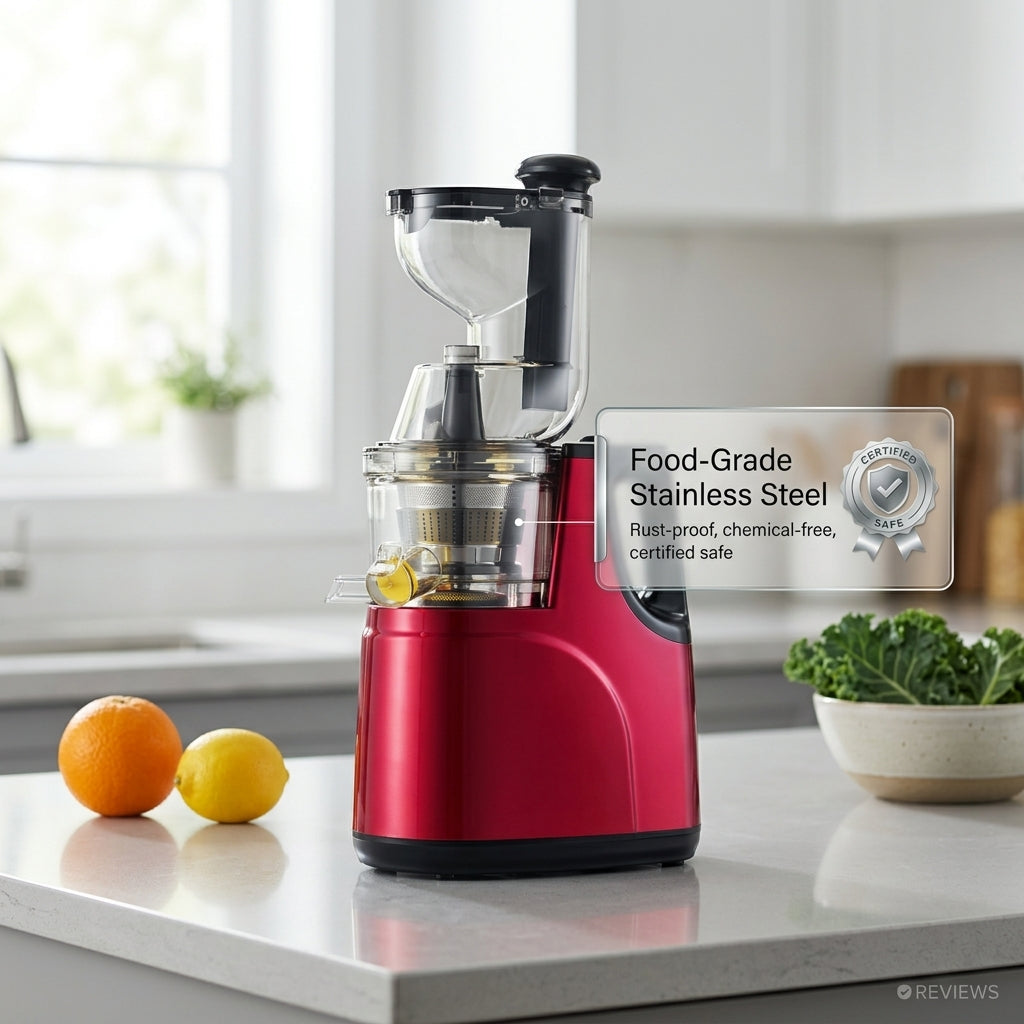 FrostyClas Cold Press Juicer - Masticating Juicer for Maximum Nutrition