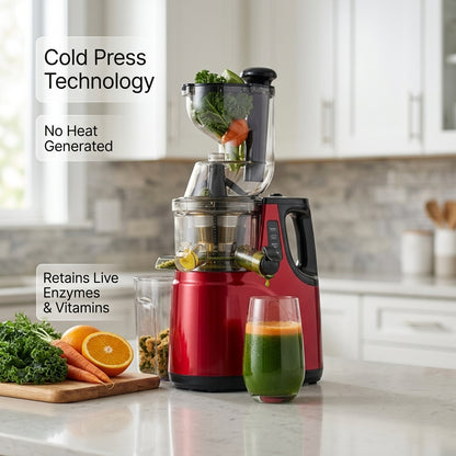 FrostyClas Cold Press Juicer - Masticating Juicer for Maximum Nutrition