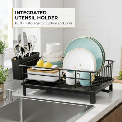 WeanClix Automatic Drainage Dish Drying Rack for All Sinks