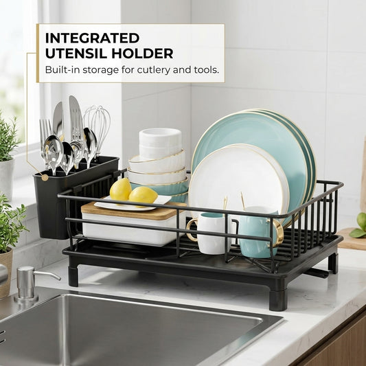 WeanClix Automatic Drainage Dish Drying Rack for All Sinks