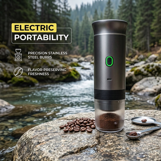 GosCresi 20-Bar Portable Espresso Maker with Self-Heating