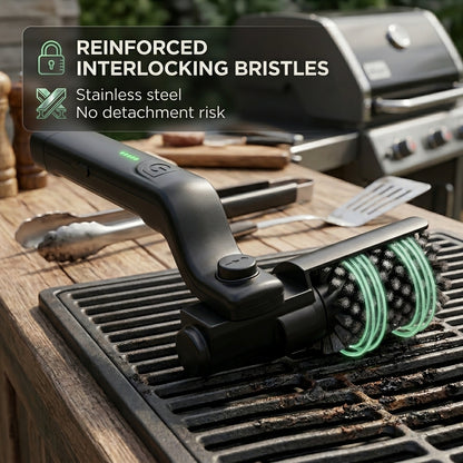 BruxMixi 3-Speed Electric Grill Brush with 180° Adjustable Head