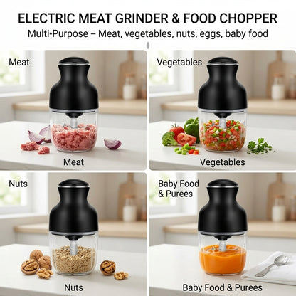 MeaviMax 350W Electric Meat Grinder & Food Processor