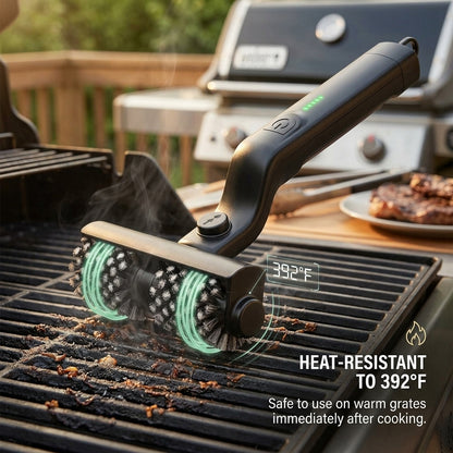 BruxMixi 3-Speed Electric Grill Brush with 180° Adjustable Head