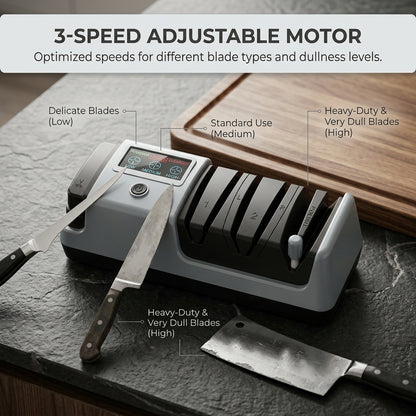 NoxPerfi 3-Speed Professional Electric Knife Sharpener
