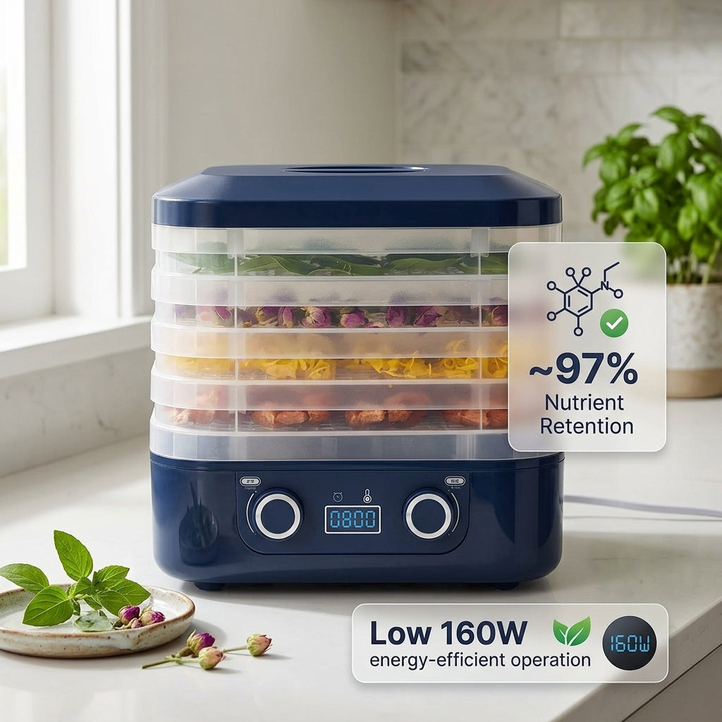 CrispDehy Electric Food Dryer for Fruit Meat and Jerky