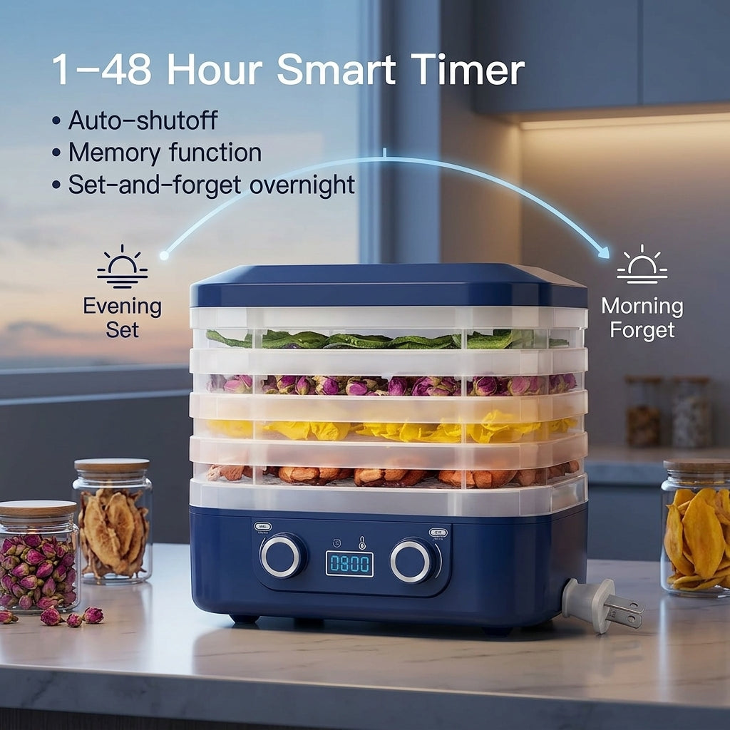 CrispDehy Electric Food Dryer for Fruit Meat and Jerky