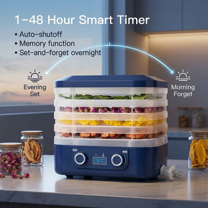 CrispDehy Electric Food Dryer for Fruit Meat and Jerky