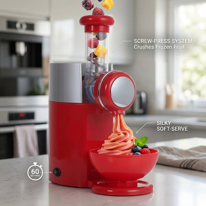 IcyKrimy Healthy Homemade Ice Cream Maker for Frozen Fruit