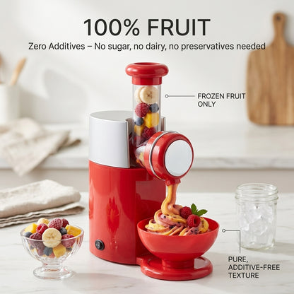 IcyKrimy Healthy Homemade Ice Cream Maker for Frozen Fruit