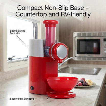 IcyKrimy Healthy Homemade Ice Cream Maker for Frozen Fruit