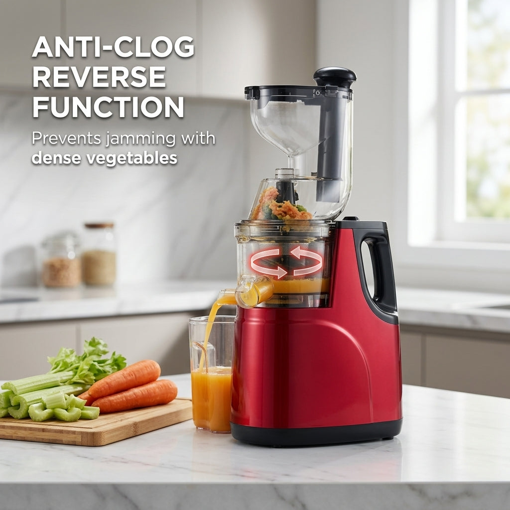 FrostyClas Cold Press Juicer - Masticating Juicer for Maximum Nutrition