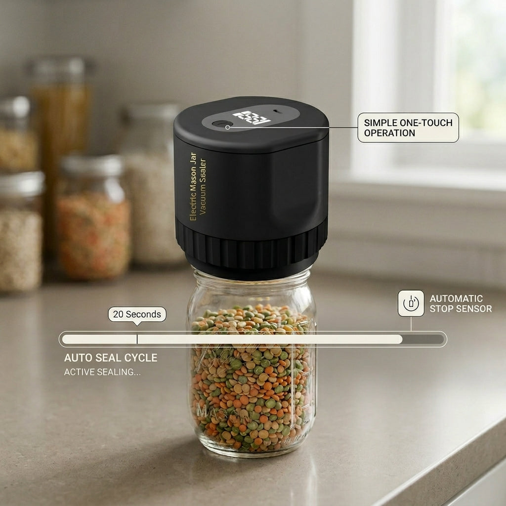 CoasNist Automatic Mason Jar Sealer for Food Preservation