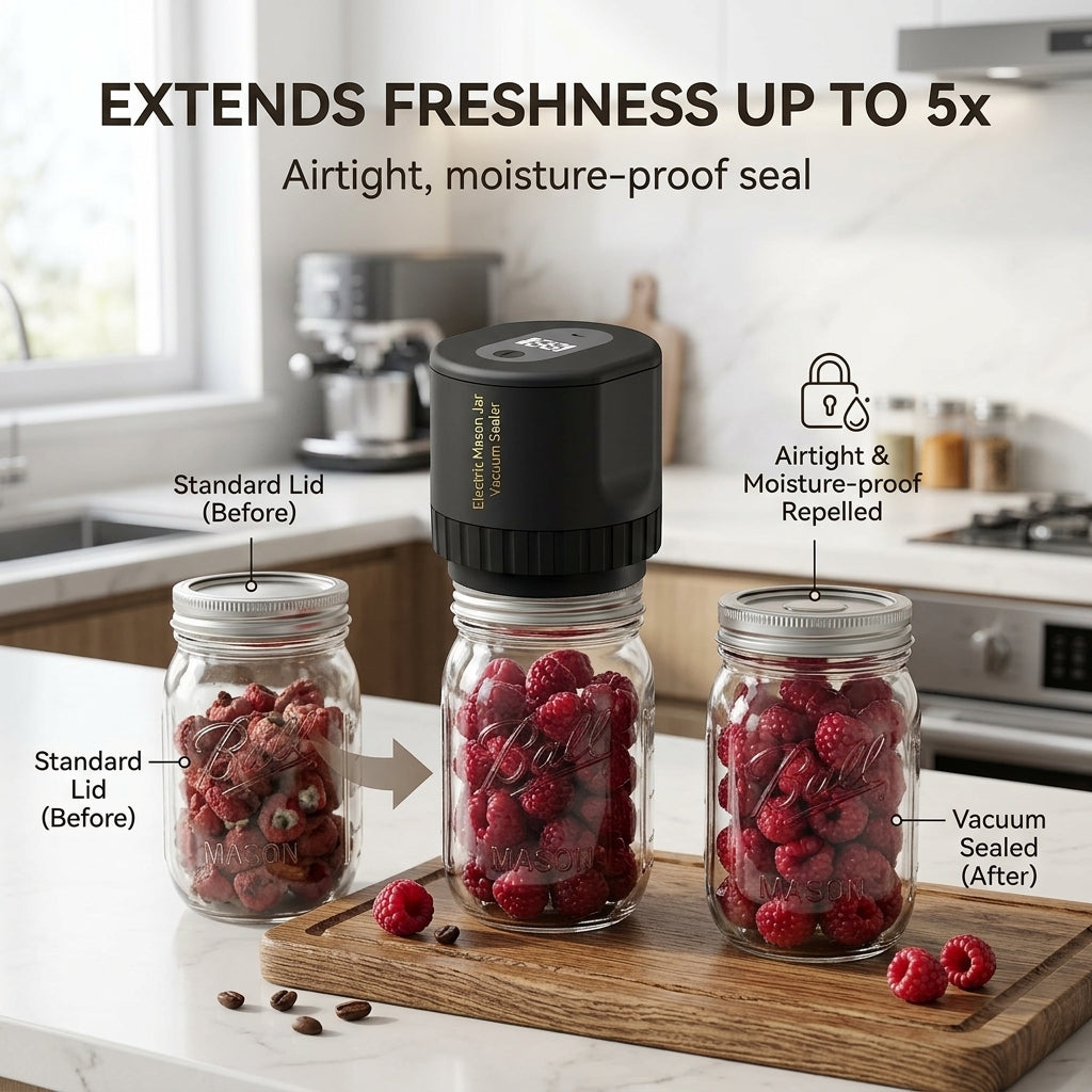 CoasNist Automatic Mason Jar Sealer for Food Preservation