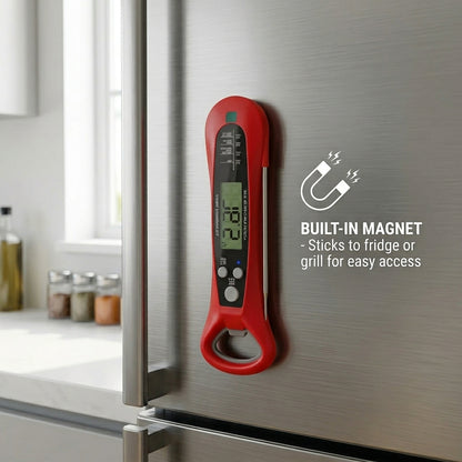 FodiVist Instant Read Digital Meat Thermometer for BBQ and Grilling