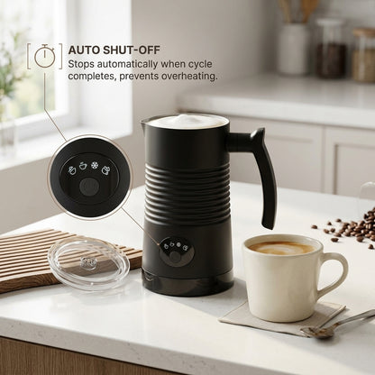 NutosFod Milk Frother | Professional Home Coffee Foamer & Warmer