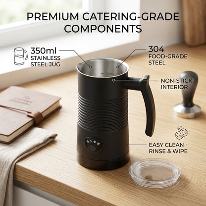 NutosFod Milk Frother | Professional Home Coffee Foamer & Warmer