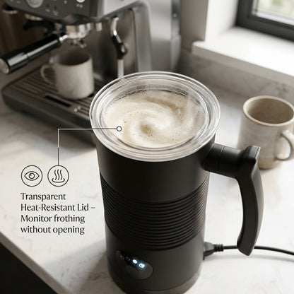 NutosFod Milk Frother | Professional Home Coffee Foamer & Warmer