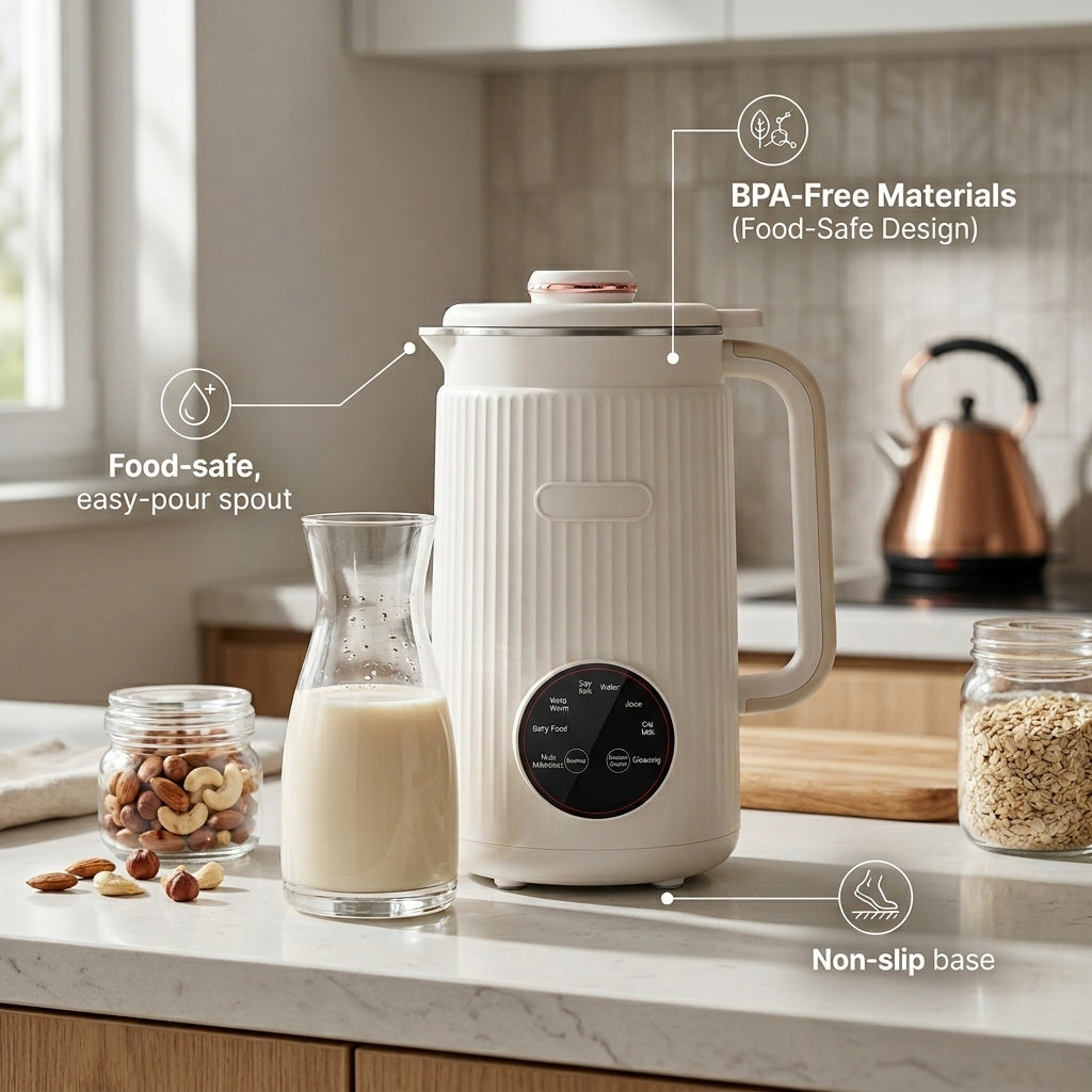 BeasFres 8-in-1 Automatic Nut Milk Maker & Juicer