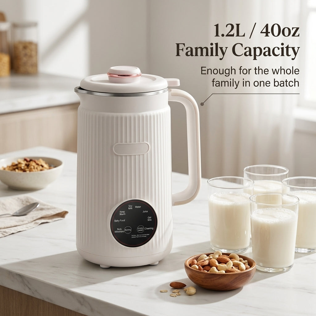 BeasFres 8-in-1 Automatic Nut Milk Maker & Juicer