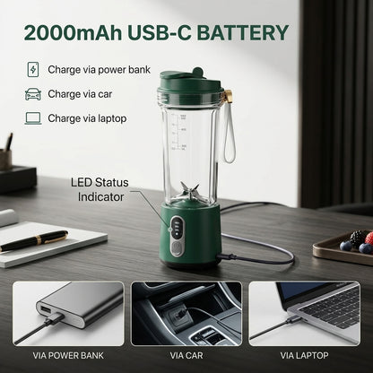 JeriFros Portable Blender - 18,000 RPM High Performance Smoothie Maker