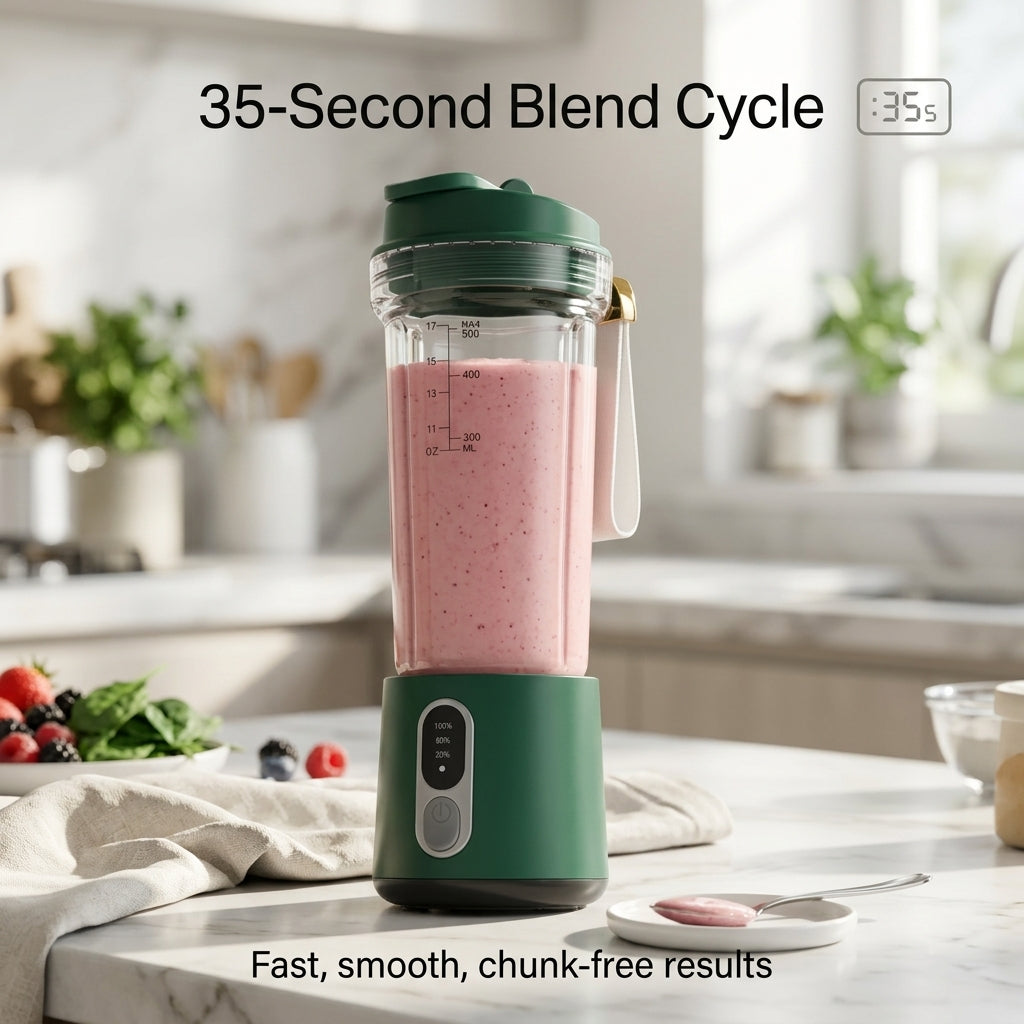 JeriFros Portable Blender - 18,000 RPM High Performance Smoothie Maker
