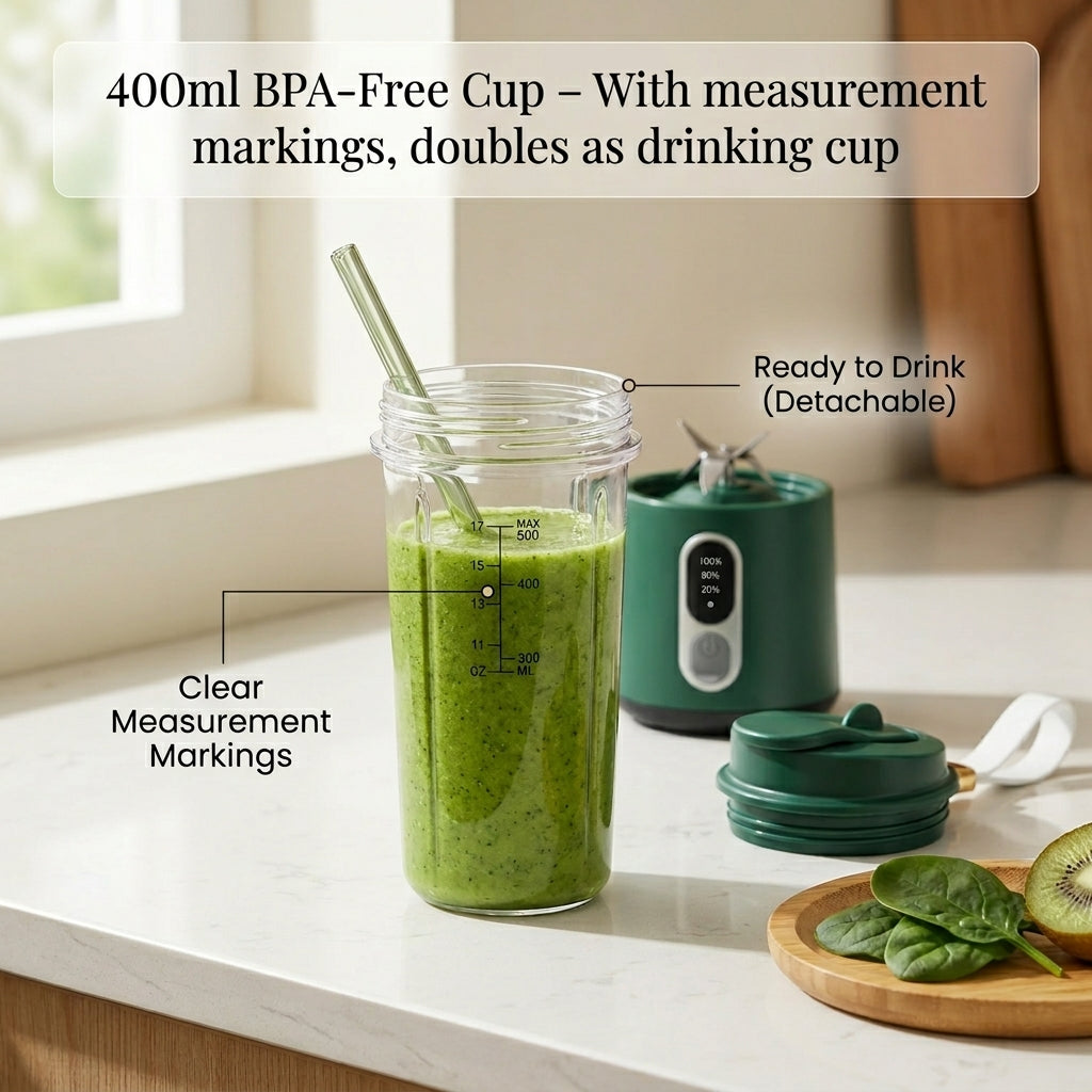 JeriFros Portable Blender - 18,000 RPM High Performance Smoothie Maker