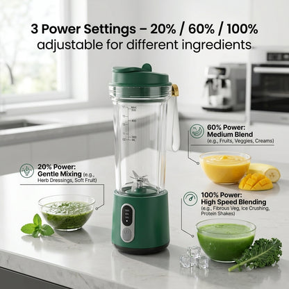 JeriFros Portable Blender - 18,000 RPM High Performance Smoothie Maker