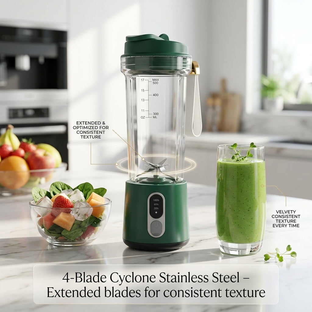 JeriFros Portable Blender - 18,000 RPM High Performance Smoothie Maker