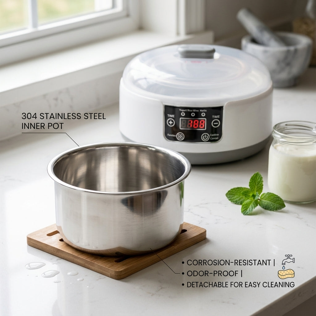 FresDaci 3-in-1 Yogurt, Natto, and Rice Wine Maker Machine