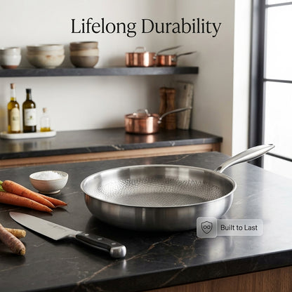 NoviApex Pure Titanium Non-Stick Pan - Chemical Free Cookware