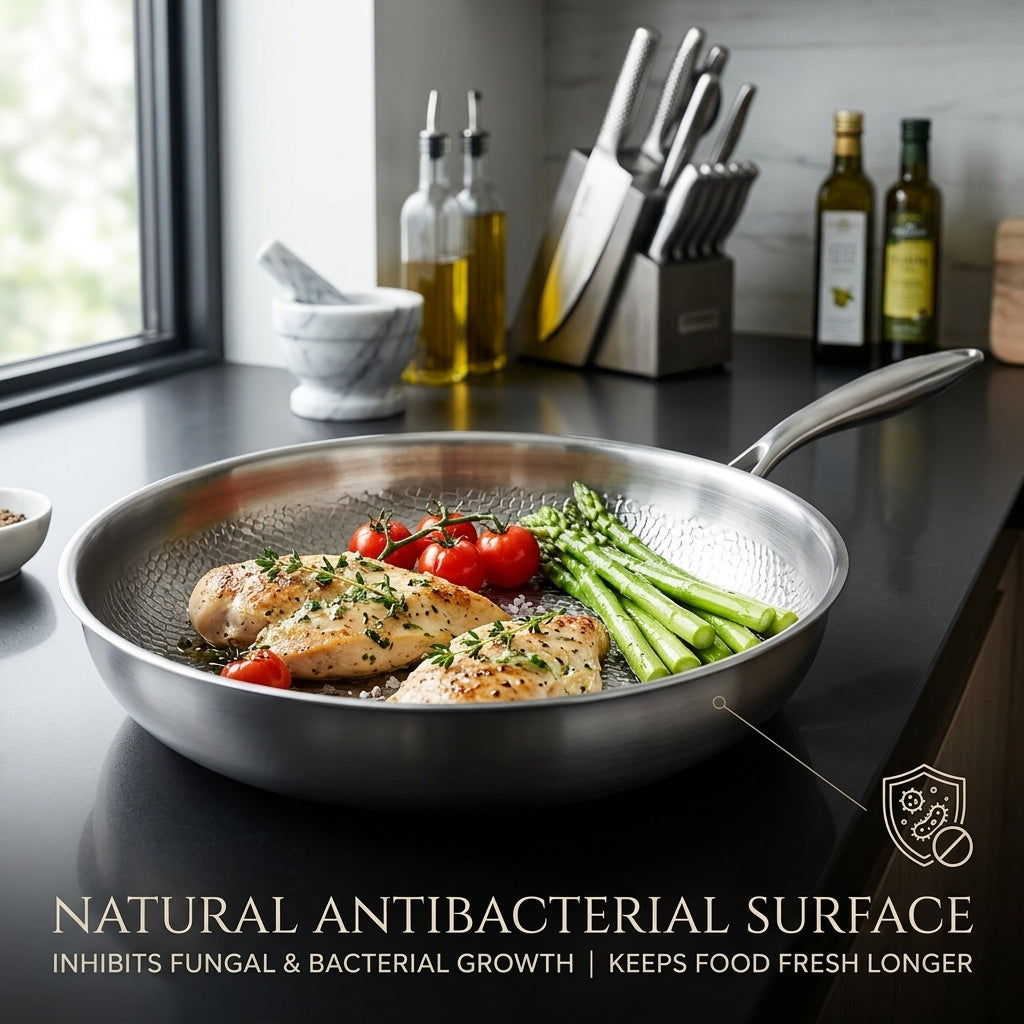 NoviApex Pure Titanium Non-Stick Pan - Chemical Free Cookware