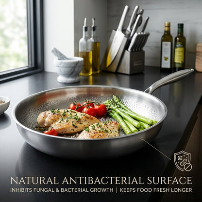 NoviApex Pure Titanium Non-Stick Pan - Chemical Free Cookware