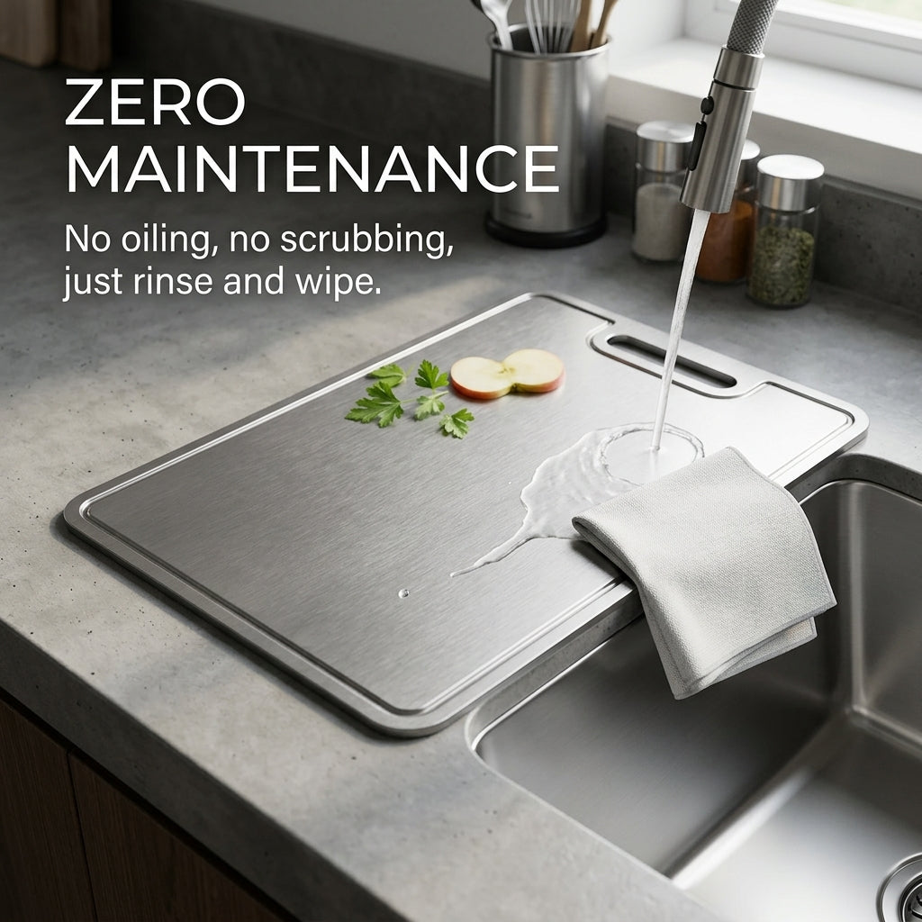 EciChop Medical-Grade Antibacterial Titanium Cutting Board