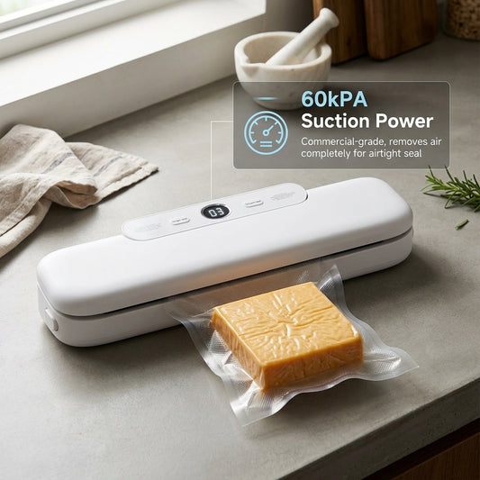 VacudMax Professional Food Vacuum Sealer Machine with 60kPA Suction
