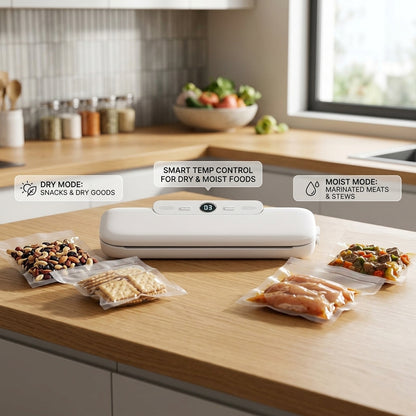VacudMax Professional Food Vacuum Sealer Machine with 60kPA Suction