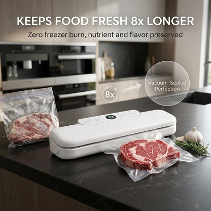 VacudMax Professional Food Vacuum Sealer Machine with 60kPA Suction