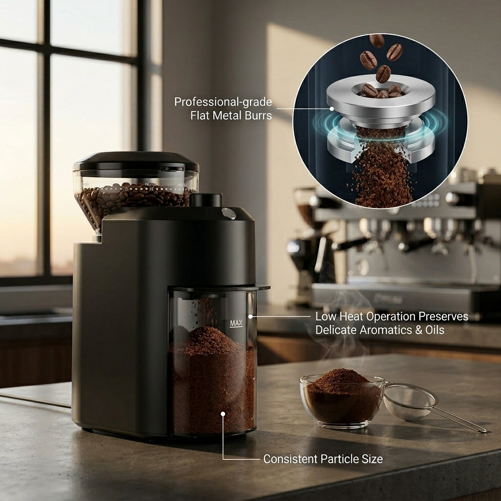 BeaniGrix Electric Coffee Grinder for Experience Café-Quality Coffee at Home