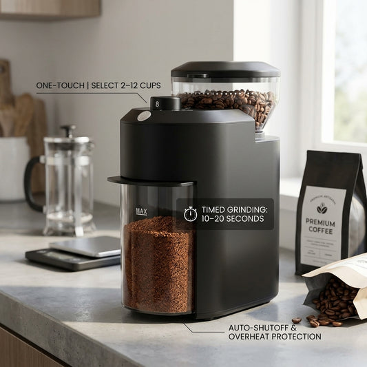 BeaniGrix Electric Coffee Grinder for Experience Café-Quality Coffee at Home