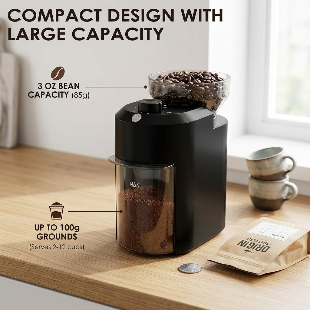BeaniGrix Electric Coffee Grinder for Experience Café-Quality Coffee at Home