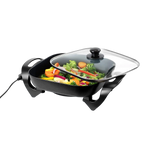 EltroPix 12-Inch 1400W Electric Skillet with Precision Control