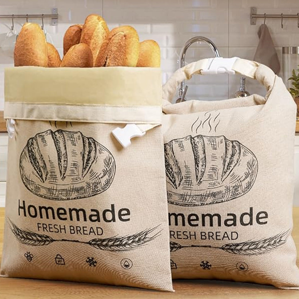 BeeBredix Beeswax Bread Bag - Eco-Friendly Freshness Storage
