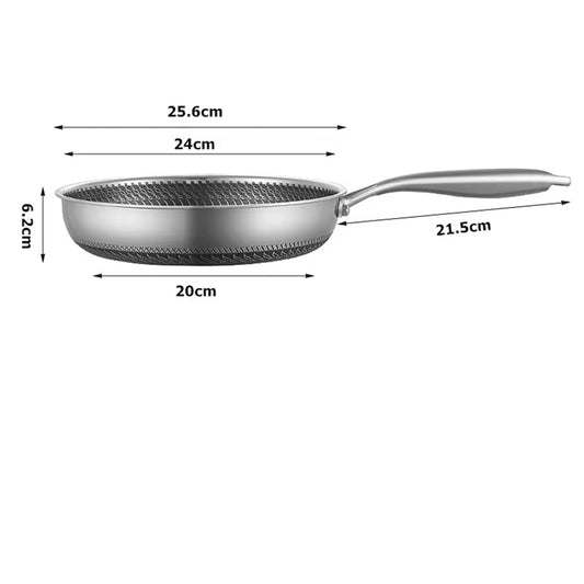 FizStainy Honeycomb Hybrid Non-Stick Skillet Pan