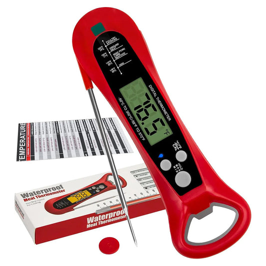 FodiVist Instant Read Digital Meat Thermometer for BBQ and Grilling