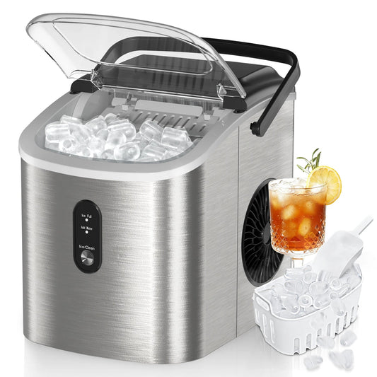 MakixIce Portable Countertop Ice Maker - 6 Minute Rapid Ice